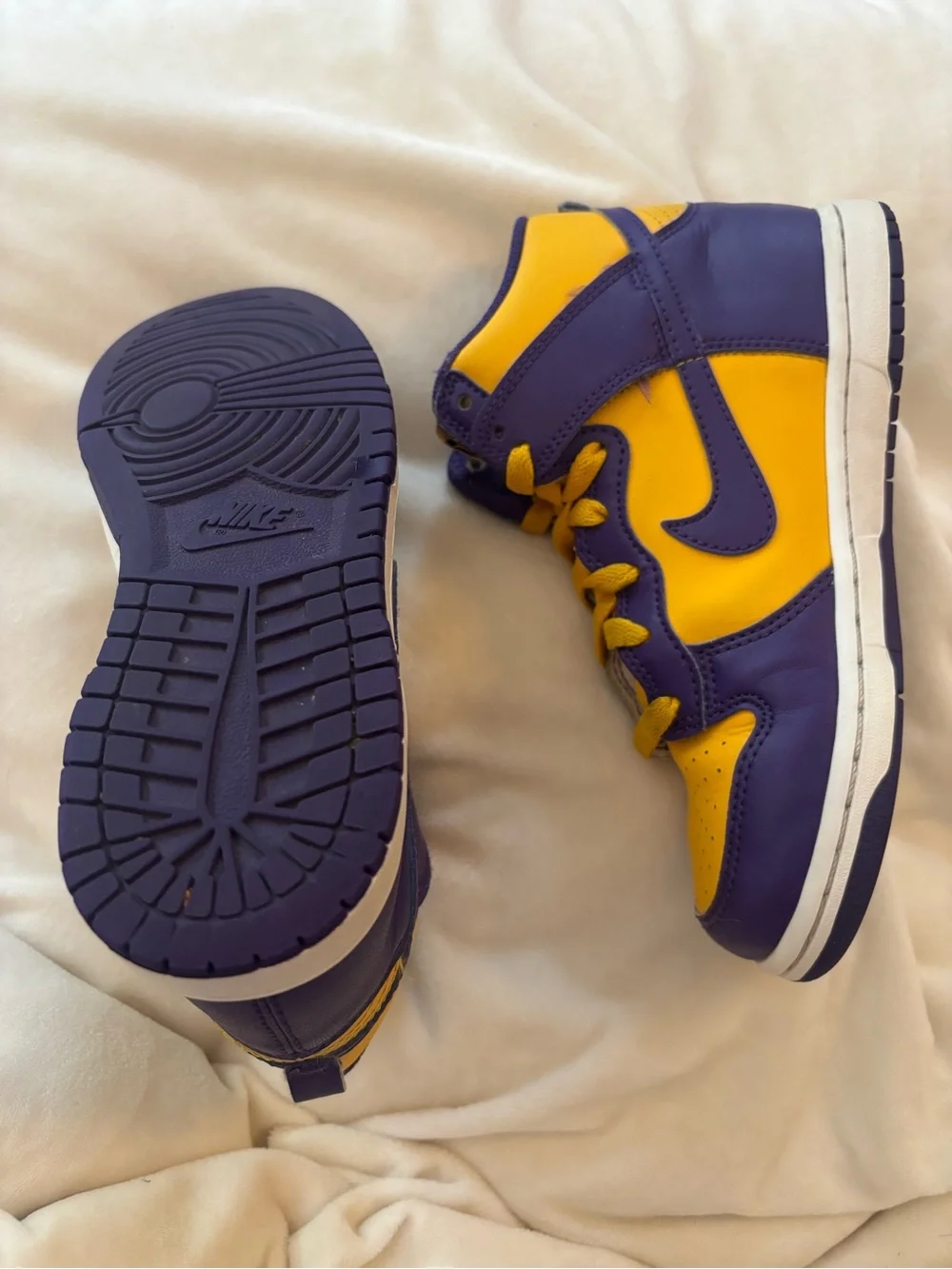 Nike Dunk High Purple & Gold High-Top Sneakers